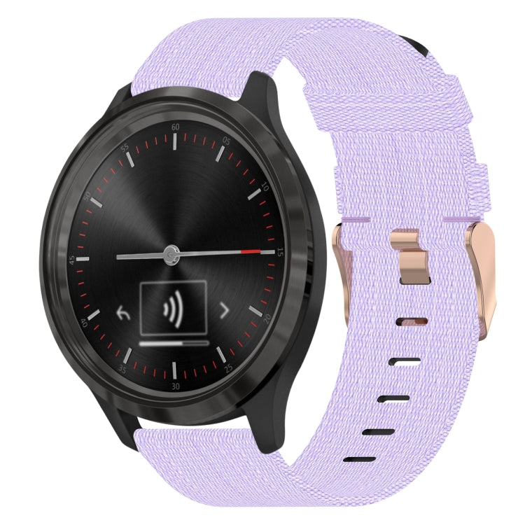 Cinturino per orologio in nylon intrecciato da 20 mm, For Garmin Venu SQ, For Garmin Vivomove 3, For Garminmove 3