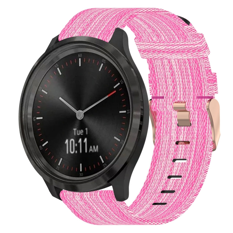 Cinturino per orologio in nylon intrecciato da 20 mm, For Garmin Venu SQ, For Garmin Vivomove 3, For Garminmove 3