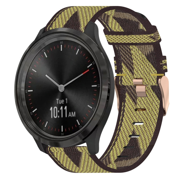 Cinturino per orologio in nylon intrecciato da 20 mm, For Garmin Venu SQ, For Garmin Vivomove 3, For Garminmove 3
