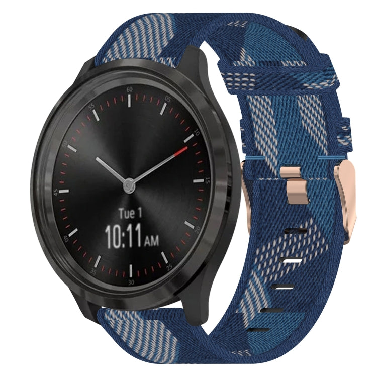 Cinturino per orologio in nylon intrecciato da 20 mm, For Garmin Venu SQ, For Garmin Vivomove 3, For Garminmove 3