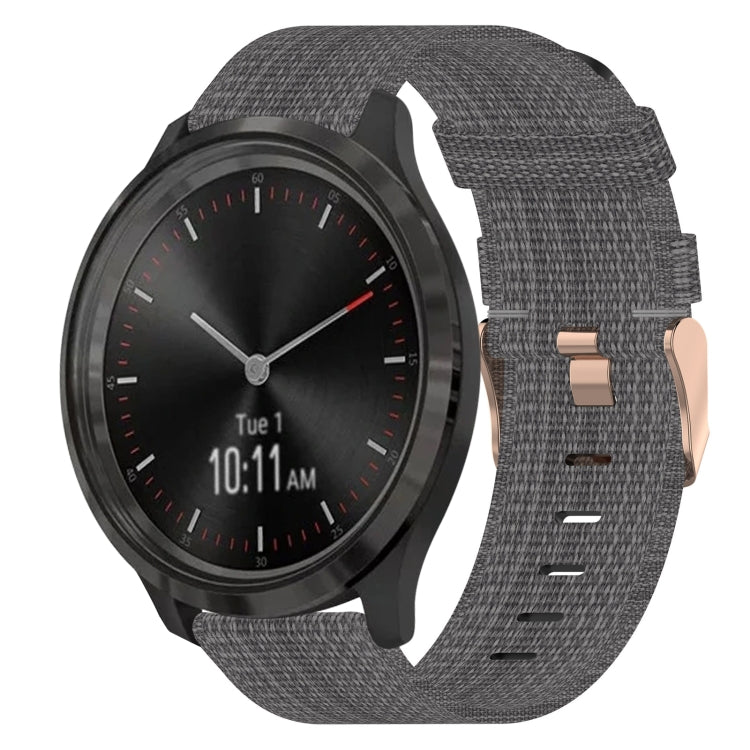 Cinturino per orologio in nylon intrecciato da 20 mm, For Garmin Venu SQ, For Garmin Vivomove 3, For Garminmove 3