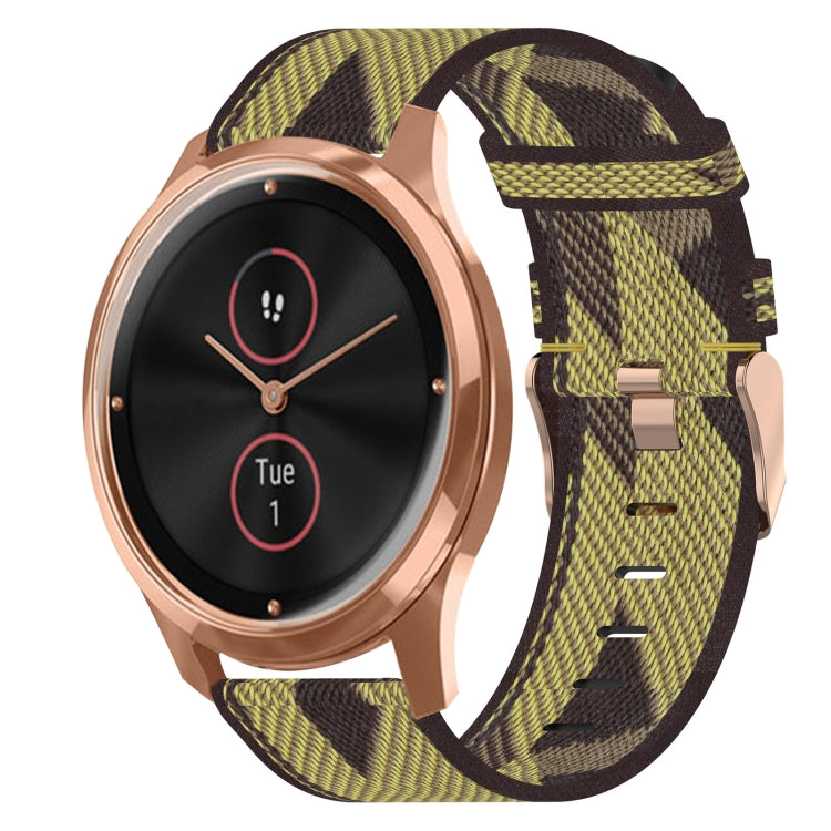 Cinturino per orologio in nylon intrecciato da 20 mm, For Garmin VivoMove Luxe, For Garminmove Luxe, For Garmin VivoMove Style