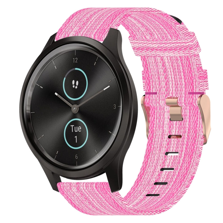 Cinturino per orologio in nylon intrecciato da 20 mm, For Garmin VivoMove Luxe, For Garminmove Luxe, For Garmin VivoMove Style