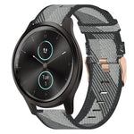 Cinturino per orologio in nylon intrecciato da 20 mm, For Garmin VivoMove Luxe, For Garminmove Luxe, For Garmin VivoMove Style