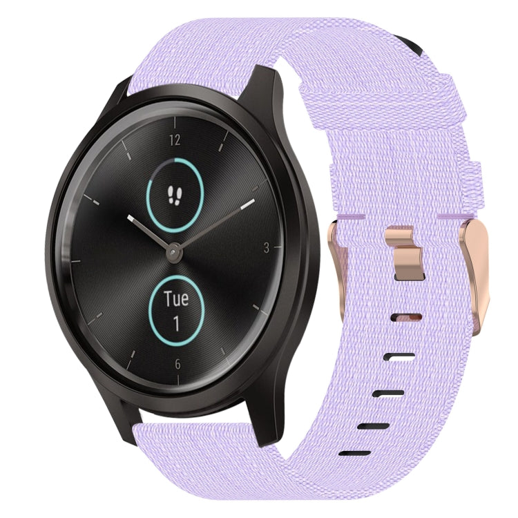 Cinturino per orologio in nylon intrecciato da 20 mm, For Garmin Garminmove Style, For Garmin Vivomove, For Garmin Vivomove HR Sport