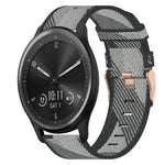Cinturino per orologio in nylon intrecciato da 20 mm, For Garmin Garminmove Style, For Garmin Vivomove, For Garmin Vivomove HR Sport