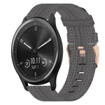 Cinturino per orologio in nylon intrecciato da 20 mm, For Garmin Garminmove Style, For Garmin Vivomove, For Garmin Vivomove HR Sport