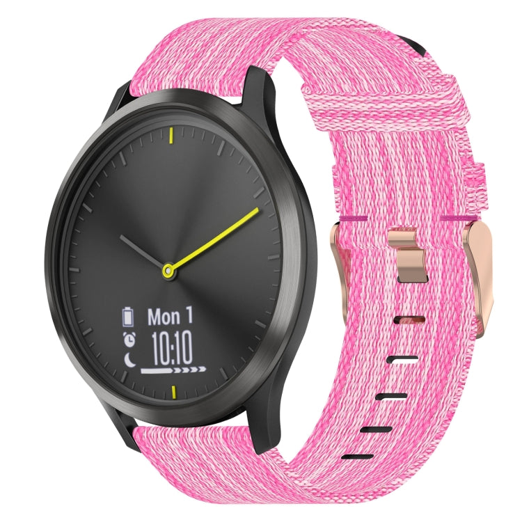 Cinturino per orologio in nylon intrecciato da 20 mm, For Garmin Garminmove Style, For Garmin Vivomove, For Garmin Vivomove HR Sport