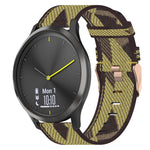 Cinturino per orologio in nylon intrecciato da 20 mm, For Garmin Garminmove Style, For Garmin Vivomove, For Garmin Vivomove HR Sport