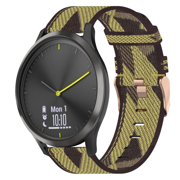 Cinturino per orologio in nylon intrecciato da 20 mm, For Garmin Garminmove Style, For Garmin Vivomove, For Garmin Vivomove HR Sport
