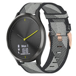 Cinturino per orologio in nylon intrecciato da 20 mm, For Garmin Garminmove Style, For Garmin Vivomove, For Garmin Vivomove HR Sport