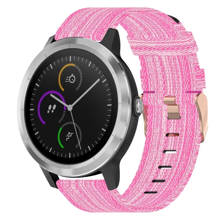 Cinturino per orologio in nylon intrecciato da 20 mm, For Garmin Vivoactive 3, For Garmin Vivoactive3 Music, For Garmin Forerunner 245