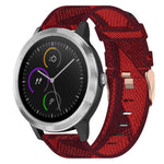 Cinturino per orologio in nylon intrecciato da 20 mm, For Garmin Vivoactive 3, For Garmin Vivoactive3 Music, For Garmin Forerunner 245