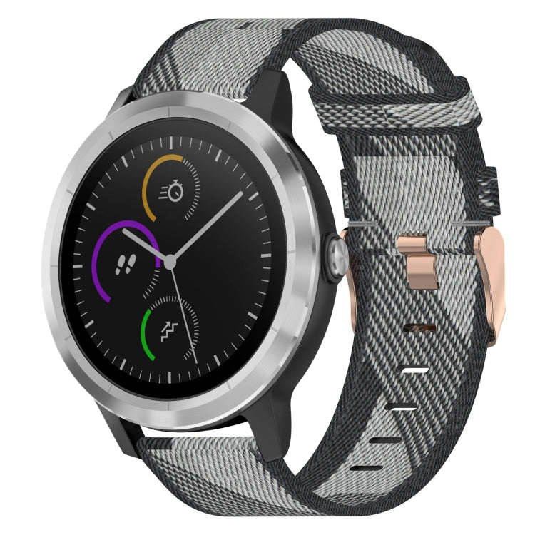 Cinturino per orologio in nylon intrecciato da 20 mm, For Garmin Vivoactive 3, For Garmin Vivoactive3 Music, For Garmin Forerunner 245