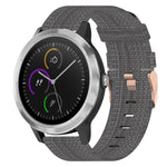 Cinturino per orologio in nylon intrecciato da 20 mm, For Garmin Vivoactive 3, For Garmin Vivoactive3 Music, For Garmin Forerunner 245