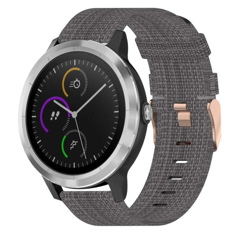 Cinturino per orologio in nylon intrecciato da 20 mm, For Garmin Vivoactive 3, For Garmin Vivoactive3 Music, For Garmin Forerunner 245