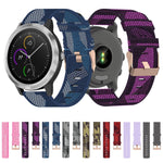 Cinturino per orologio in nylon intrecciato da 20 mm, For Garmin Vivoactive 3, For Garmin Vivoactive3 Music, For Garmin Forerunner 245