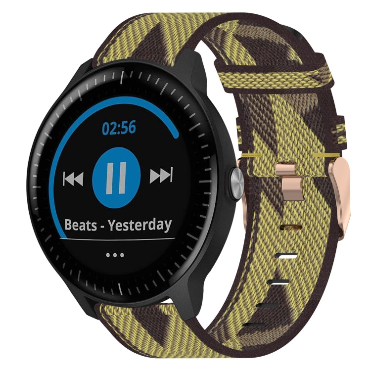 Cinturino per orologio in nylon intrecciato da 20 mm, For Garmin Vivoactive 3, For Garmin Vivoactive3 Music, For Garmin Forerunner 245
