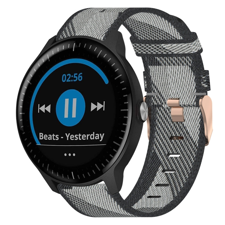 Cinturino per orologio in nylon intrecciato da 20 mm, For Garmin Vivoactive 3, For Garmin Vivoactive3 Music, For Garmin Forerunner 245