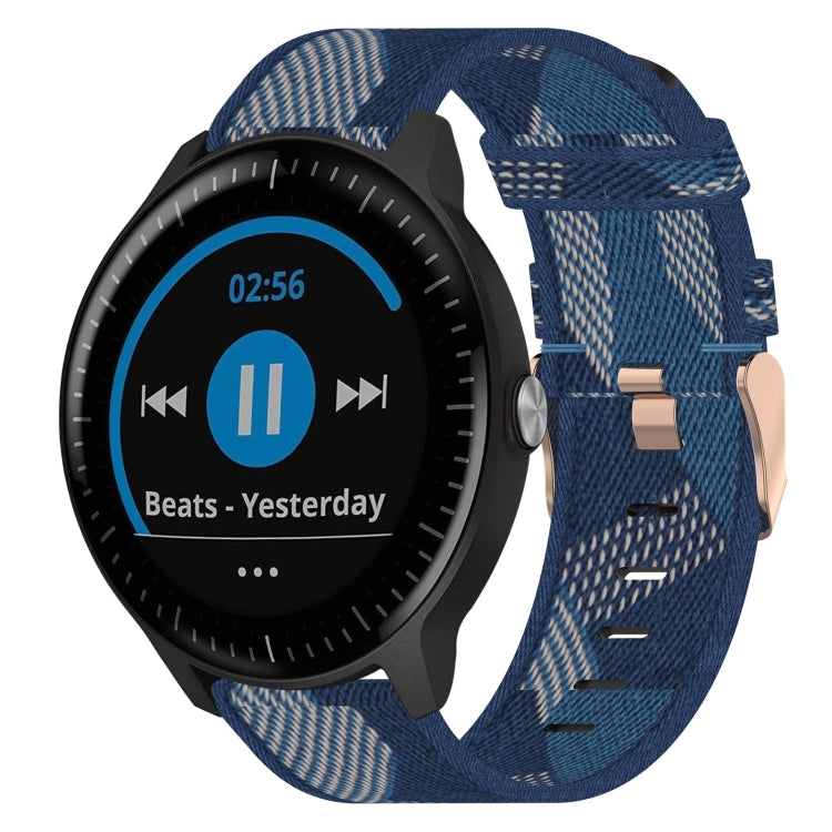 Cinturino per orologio in nylon intrecciato da 20 mm, For Garmin Vivoactive 3, For Garmin Vivoactive3 Music, For Garmin Forerunner 245