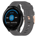 Cinturino per orologio in nylon intrecciato da 20 mm, For Garmin Vivoactive 3, For Garmin Vivoactive3 Music, For Garmin Forerunner 245