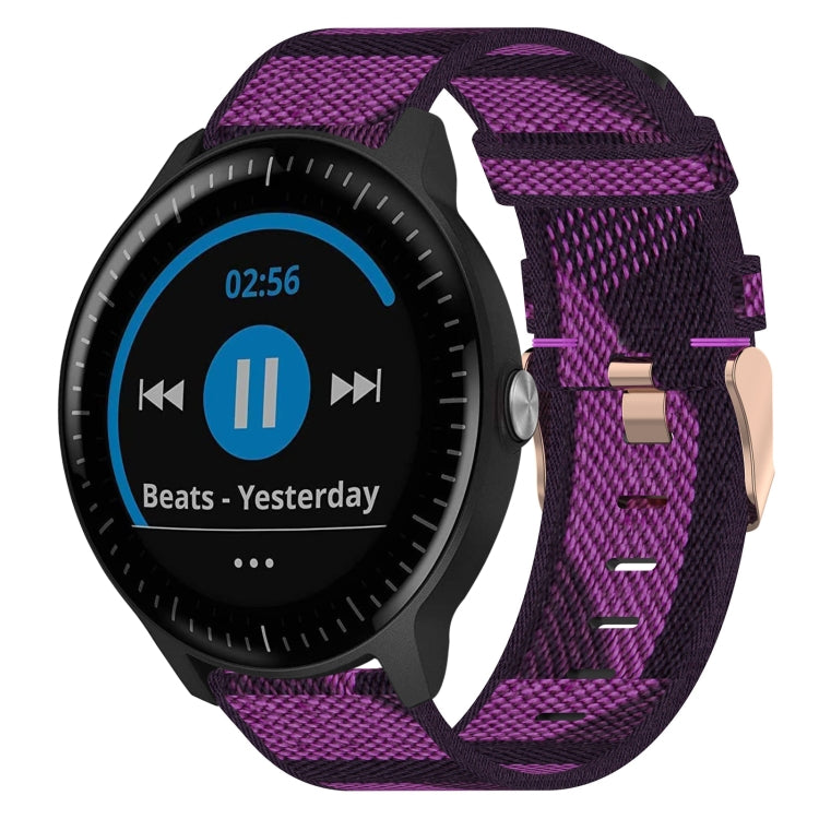 Cinturino per orologio in nylon intrecciato da 20 mm, For Garmin Vivoactive 3, For Garmin Vivoactive3 Music, For Garmin Forerunner 245