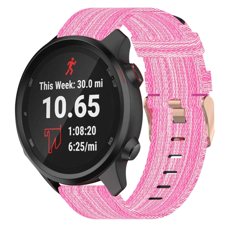 Cinturino per orologio in nylon intrecciato da 20 mm, For Garmin Vivoactive 3, For Garmin Vivoactive3 Music, For Garmin Forerunner 245