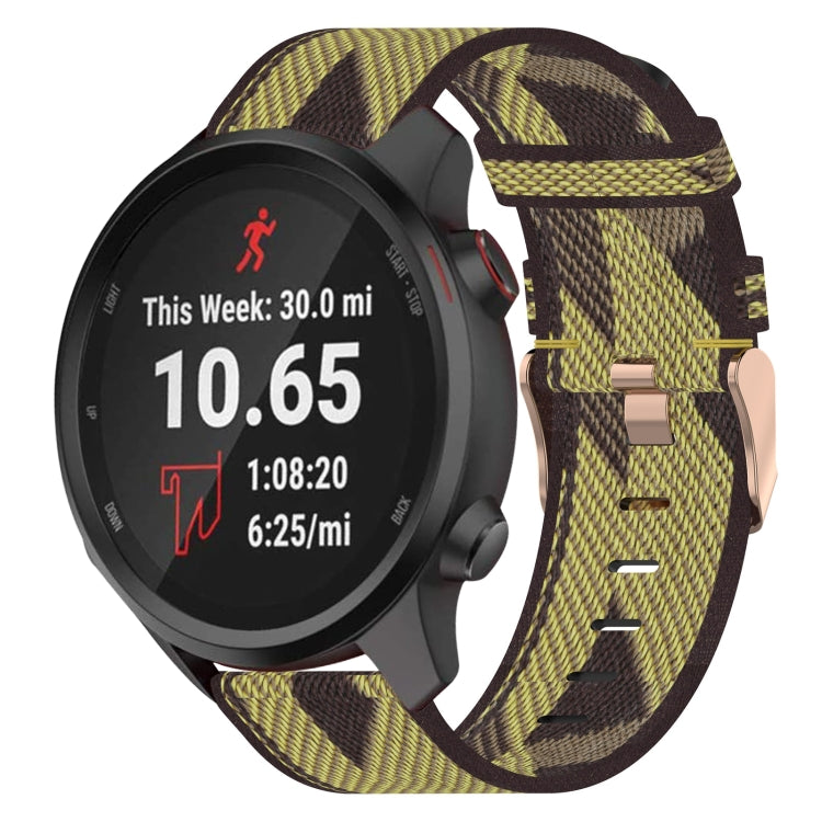 Cinturino per orologio in nylon intrecciato da 20 mm, For Garmin Vivoactive 3, For Garmin Vivoactive3 Music, For Garmin Forerunner 245