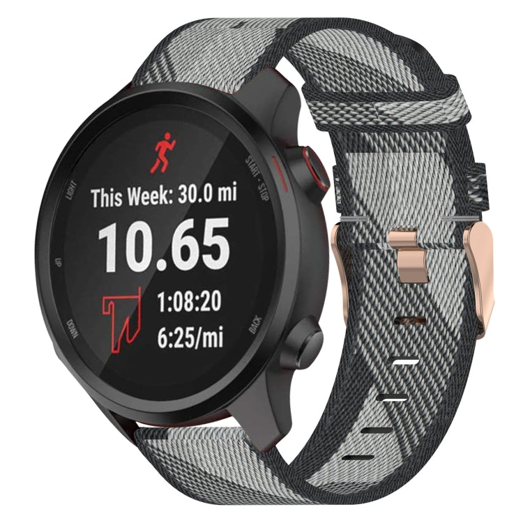 Cinturino per orologio in nylon intrecciato da 20 mm, For Garmin Vivoactive 3, For Garmin Vivoactive3 Music, For Garmin Forerunner 245