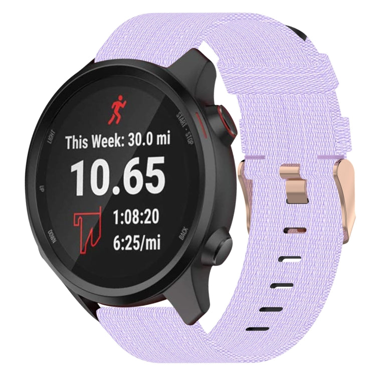 Cinturino per orologio in nylon intrecciato da 20 mm, For Garmin Vivoactive 3, For Garmin Vivoactive3 Music, For Garmin Forerunner 245