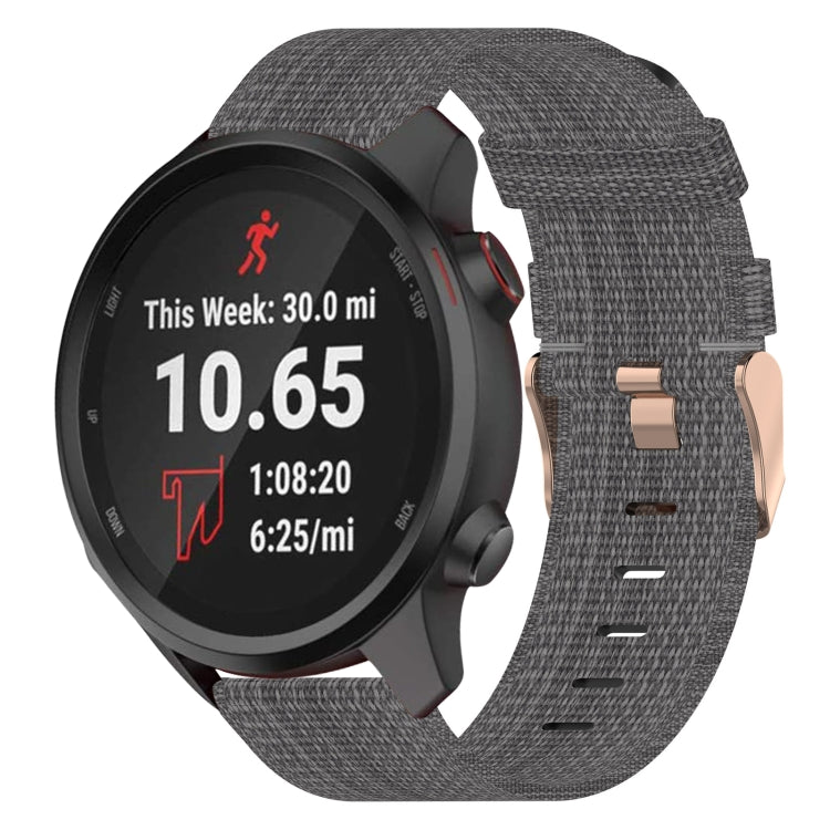 Cinturino per orologio in nylon intrecciato da 20 mm, For Garmin Vivoactive 3, For Garmin Vivoactive3 Music, For Garmin Forerunner 245