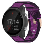 Cinturino per orologio in nylon intrecciato da 20 mm, For Garmin Forerunner 245 Music, For Garmin Forerunner 645, For Garmin Forerunner 645 Music