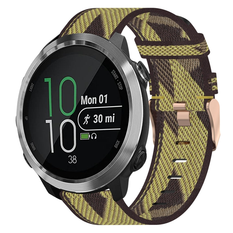 Cinturino per orologio in nylon intrecciato da 20 mm, For Garmin Forerunner 245 Music, For Garmin Forerunner 645, For Garmin Forerunner 645 Music