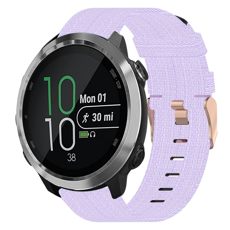 Cinturino per orologio in nylon intrecciato da 20 mm, For Garmin Forerunner 245 Music, For Garmin Forerunner 645, For Garmin Forerunner 645 Music