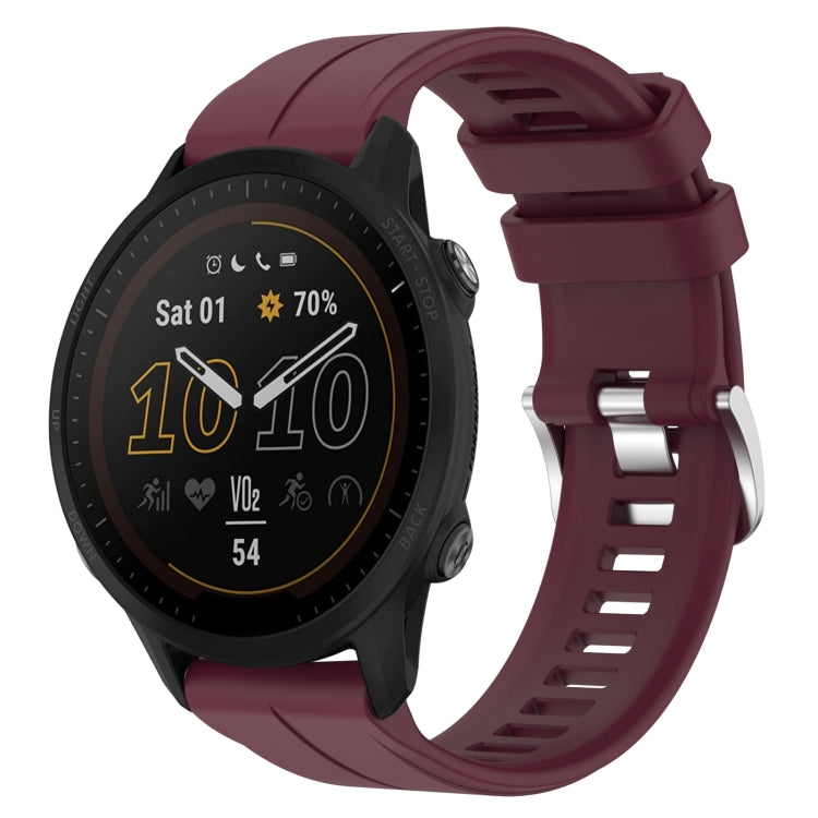 Cinturino in silicone tinta unita da 22 mm, For Garmin Forerunner 955, For Garmin Descent G1