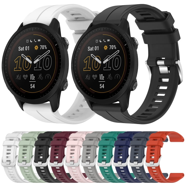 Cinturino in silicone tinta unita da 22 mm, For Garmin Forerunner 955, For Garmin Descent G1