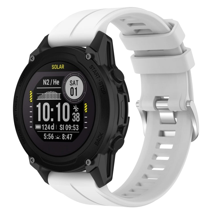Cinturino in silicone tinta unita da 22 mm, For Garmin Forerunner 955, For Garmin Descent G1