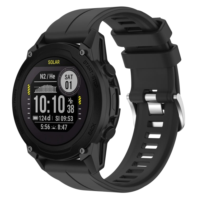 Cinturino in silicone tinta unita da 22 mm, For Garmin Forerunner 955, For Garmin Descent G1