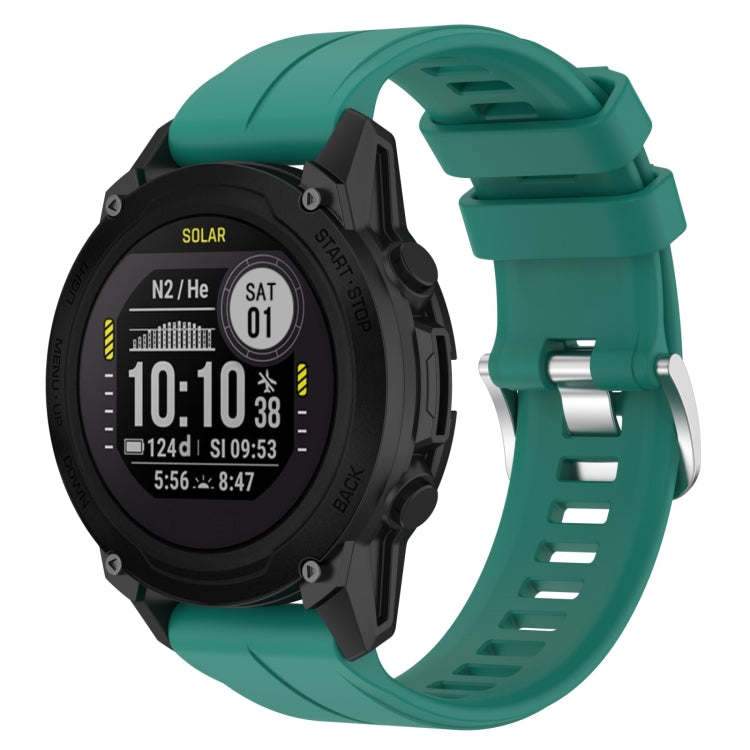 Cinturino in silicone tinta unita da 22 mm, For Garmin Forerunner 955, For Garmin Descent G1
