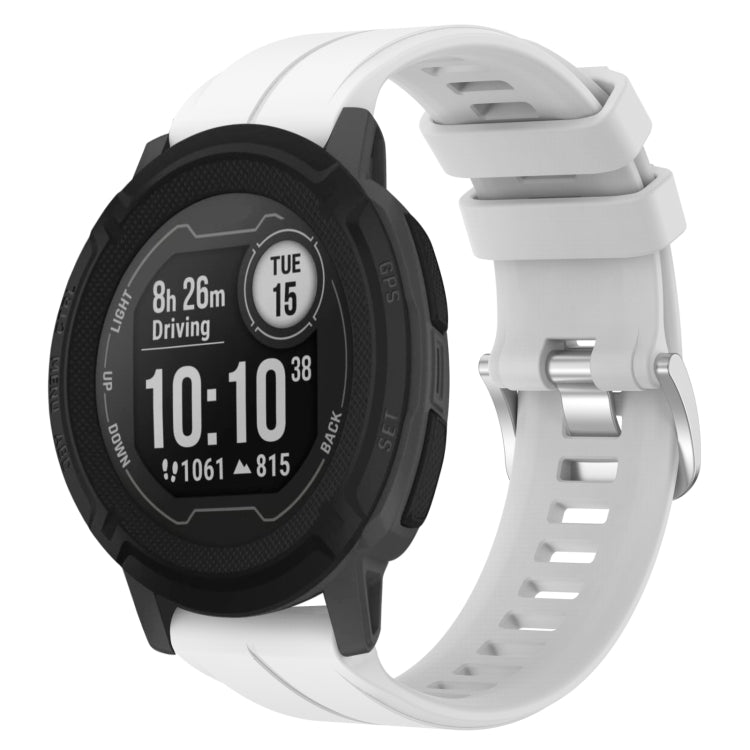 Cinturino in silicone tinta unita da 22 mm, For Garmin Instinct 2, For Garmin Instinct