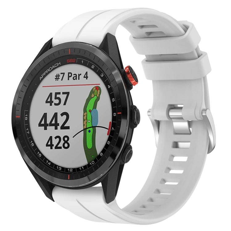Cinturino in silicone tinta unita da 22 mm, For Garmin Approach S62, For Garmin Approach S60