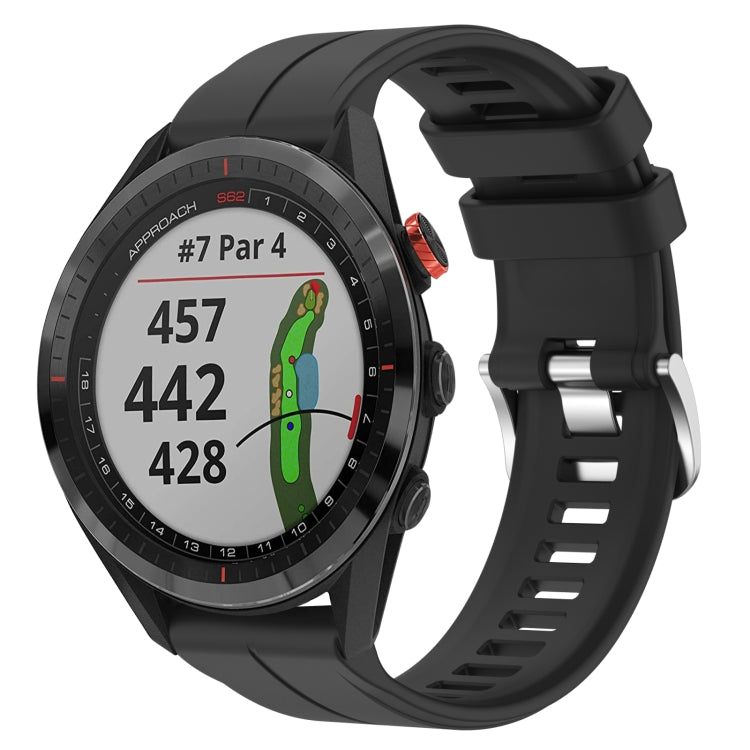 Cinturino in silicone tinta unita da 22 mm, For Garmin Approach S62, For Garmin Approach S60