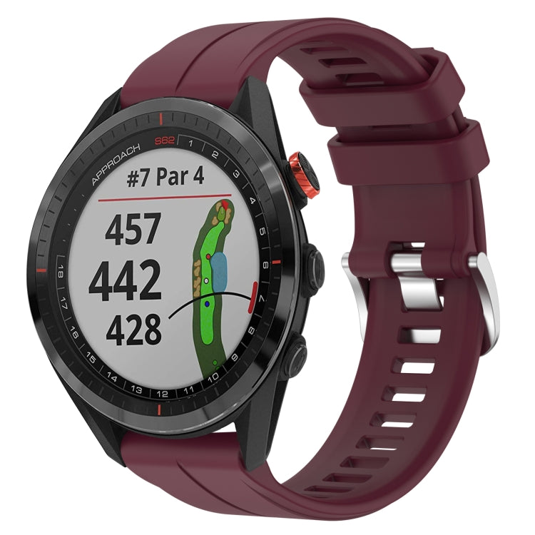 Cinturino in silicone tinta unita da 22 mm, For Garmin Approach S62, For Garmin Approach S60