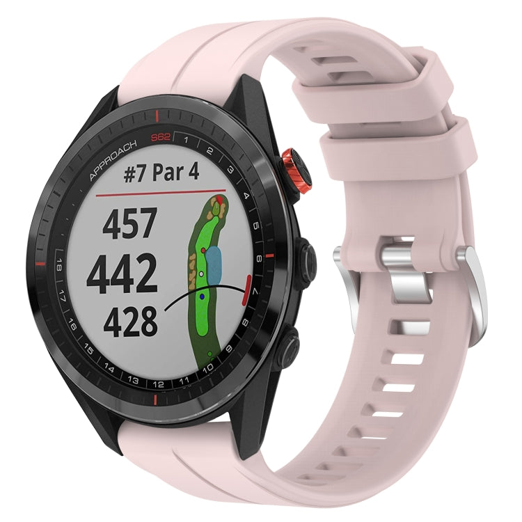 Cinturino in silicone tinta unita da 22 mm, For Garmin Approach S62, For Garmin Approach S60