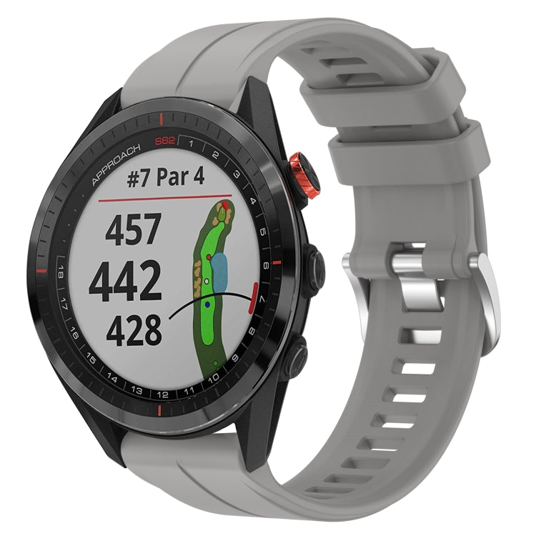 Cinturino in silicone tinta unita da 22 mm, For Garmin Approach S62, For Garmin Approach S60