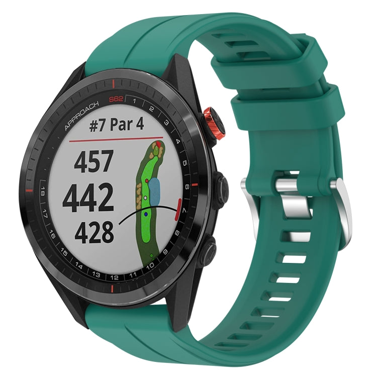 Cinturino in silicone tinta unita da 22 mm, For Garmin Approach S62, For Garmin Approach S60