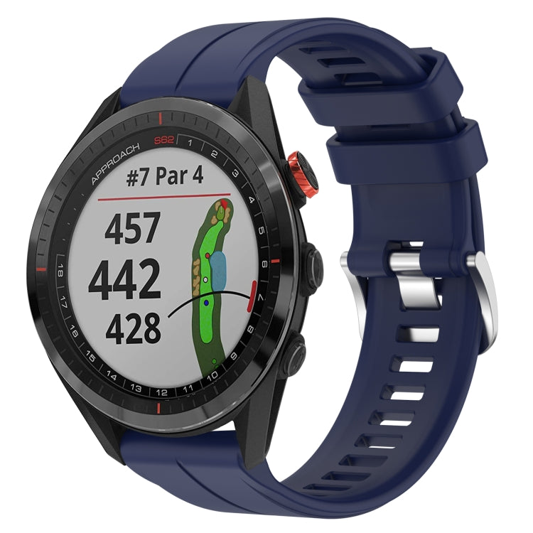Cinturino in silicone tinta unita da 22 mm, For Garmin Approach S62, For Garmin Approach S60
