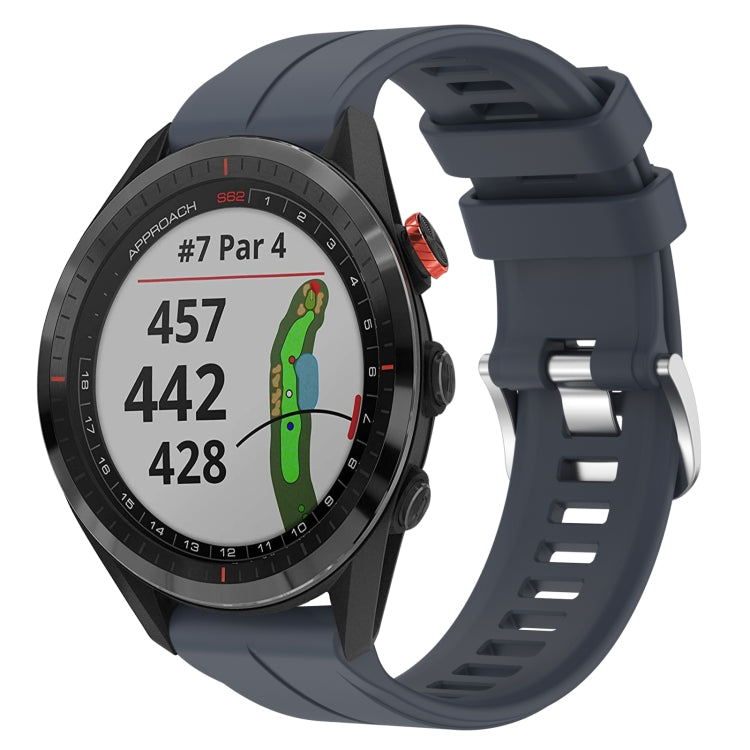 Cinturino in silicone tinta unita da 22 mm, For Garmin Approach S62, For Garmin Approach S60