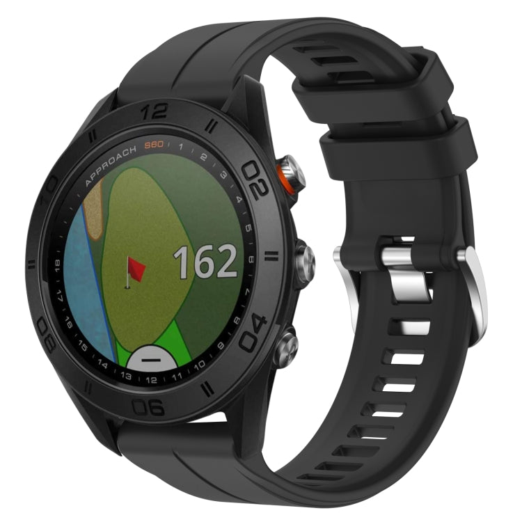Cinturino in silicone tinta unita da 22 mm, For Garmin Approach S62, For Garmin Approach S60