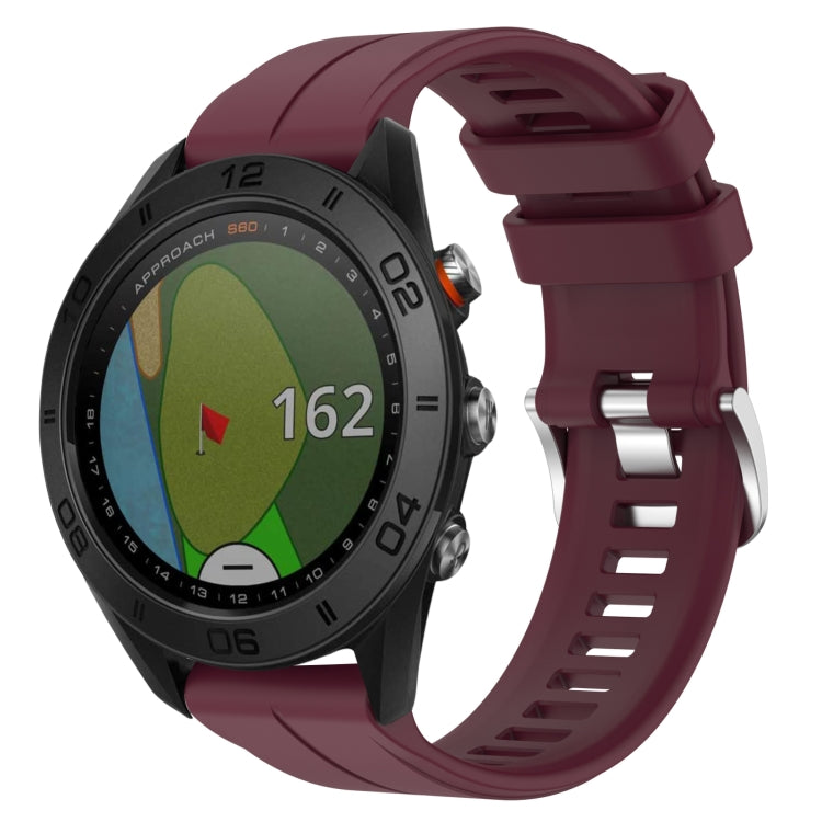 Cinturino in silicone tinta unita da 22 mm, For Garmin Approach S62, For Garmin Approach S60